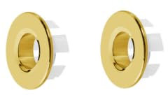 CLKE 2Pcs Sink Overflow Ring, Sink Hole Replacement Overflow Hole,Round Basin Overflow Trim, Sink Hole Cap, Sink Hole Cap, Drain Cap Cover Insert in Hole, for Bathtub, Kitchen