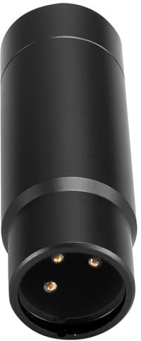 Asyduey Phantom Power Adapter Microphone System Audio Mixer for Condenser Mic 48V XLR Mic Adapter 3.5mm Black