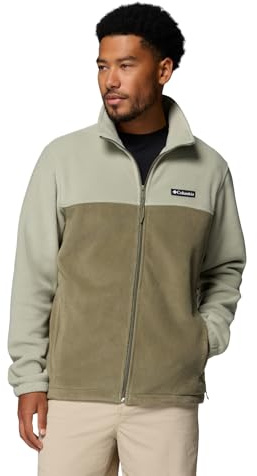 Columbia Men's Steens Mountain 2.0 Full Zip Fleece Jacket, Safari/Stone Green, Large