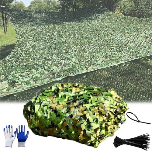 Generisch Jagd Camouflage Netz, 210D Oxford Stoff Tarnnetz, Wasserdicht Sonnenschutznetze, Bulk Roll Für Militär, Armee, Geburtstagsfeier, Autodeckung, Gartenzaun 1m 3.0m 5m 7m 8m 10m 12m 15m(2x2.5m)