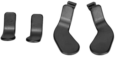 YUYTE Lot de 4 Palettes de Manette en Acier Inoxydable pour Manette One Série 2, avec une Précision Améliorée et une Installation Facile (BLACK)