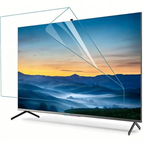35-75 Inch Matte TV Screen Protector Anti Blue Light Anti-Scratch Anti-Radiation Anti-Glare Film Relieve Eye Strain No Bubble Anti-Scratch for LCD LED 4k Oled Qled HD TV(42 Zoll 930 x 525 mm)
