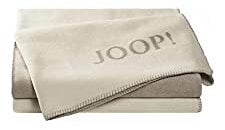 Joop! Plaid Decke Uni Doubleface Ecru-Feder Baumwolle/Dralon, Maße: 200cm x 150cm, 693426