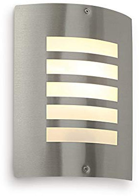 Bianco Outdoor Wall Light - Curved Outside Lights Mains Powered - Outdoor Wall Lights Mains Powered - IP44 Weatherproof Wall Lights - E27 LED Compatible