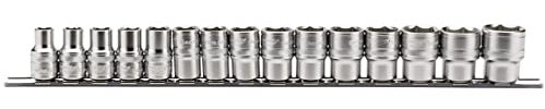 Draper 16496 1/2-Inch Square Drive Metric 15 Piece Socket Set , Blue