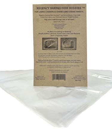 Regency Wraps RW062 Regency Baking Buddy Casserole Dish Liners, Paper, Clear