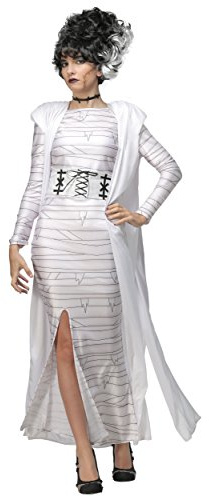 Bride of Frankenstein Fancy Dress Costume Large Silver