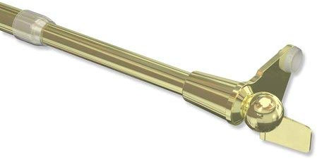 Interdeco Klemmstange Messing-farbig/ausdrehbare Gardinenstangen ohne Bohren 10/8 mm Ø Avanti, 40-60 cm