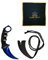 Karambit Messer Scharf - Jagdmesser Feststehende Klinge Real Steel - Survival, Camping, Tactical, Kampf, EDC, Selbstverteidigung, Csgo Outdoor Knife Stainless Steele, jagtmesser - Blue