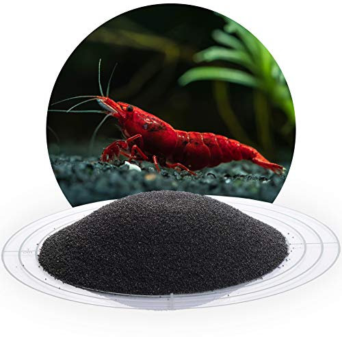 Schicker Mineral Aquariumsand schwarz 10 kg, feiner Aquariumkies mit Epoxidharz ummantelt, kantengerundeter Bodengrund, farbecht, Kies für Süßwasseraquarien & Meerwasseraquarien (0,4-0,8 mm)