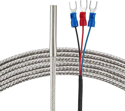 Thermoelement Pt100 Temperatursensor, 4 mm x 30 mm, mit 3 m Kabel, 58-788F / -50-420C