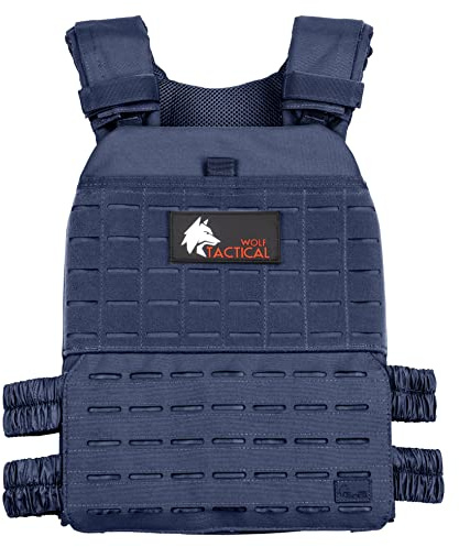 Esteopt WOLF TACTICAL Adjustable Weighted Vest – WODs, Strength and Endurance Training, Fitness Workouts, Running