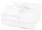 AmeliaHome Kuscheldecke 220x240 cm zarte Steppung Sherpa Lammfelloptik Wohndecke Shleepy Weiß