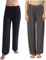 Hoerev Super Soft Modal Spandex Harem Yoga Pilates Schlauch，Schwarz + Dunkelgrau 2 Paar，S