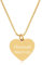 TIMANDO Damen Herz Namenskette, Personalisierte Kette mit Namen, Halskette Gravur Anhänger, Geschenk für Freundin Jahrestag Muttertag goldfarben