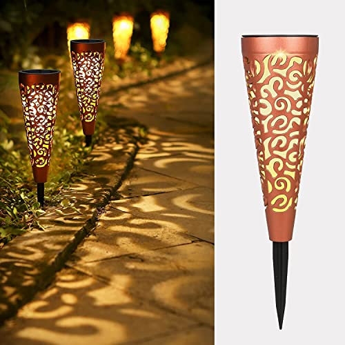 Bonsery Solarleuchten für außen, 6 stück Solarlampen für außen Garten IP65 Wasserdicht, Solarleuchten Garten LED Solar Gartenleuchte Solar Gartenbeleuchtung Wegebeleuchtung Balkon Terrasse Rasen Deko