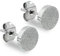 Max Palmer® Runde Ohrstecker mit Platte in Diamant-Optik | 4 Farben [01.] - Silber