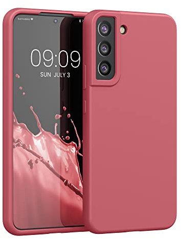 kwmobile Handyhülle für Samsung Galaxy S22 Plus Hülle - Case Silikon - Kabelloses Laden - Schutzhülle Cover in Sweet Candy
