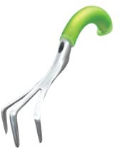 Venteo Manueller Kultivator, ergonomisch, Zähne in Krallenform – Klinge aus Aluminium – Gartenwerkzeug