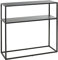 HAKU Möbel Regal schwarz, Metall - Maße: B 80 cm x H 80 cm x T 30 cm, Style: Modern