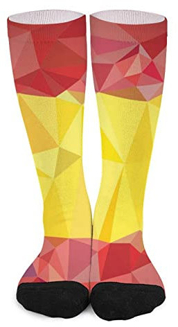 Bandera España Low Poly Mujer Hombre Calcetines De Acampada Acolchados Calcetines Atléticos De Tripulación Antioloreslcetines De Acampada Calcetines Para Correr Deporte Para Senderismo Correr Tenis