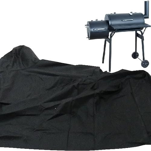 Syntrox Germany Abdeckplane, Schutzhülle, Grillzubehör, Farbe: Schwarz für Smoker AP-200, Grill Zubehör, UV-Schutz, Witterungsschutz, 112x63x117cm, Passgenaue Abdeckhaube, Langlebige Grillhaube