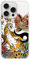 Blingy's for iPhone 15 Pro Max Case, Graphic Tiger Pattern Dragon Style Fun Tattoo Art Animal Design Transparent Soft TPU Protective Clear Case 6.7 inch (Tiger&Dragon)
