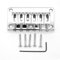 harpfeas Ponte fisso Hardtail da 78 mm per chitarra elettrica Fender Stratocaster a 6 corde (cromato)