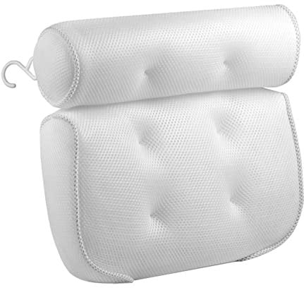 POPETPOP Bath Products Bath Accessories Spa Suction Cup Pillow Easy to Fix Tub Sizes Shapes