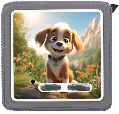 Yabaduu Schutzfolie Süße Tiere kompatibel mit Toniebox Lauscher Station Aufkleber personalisierbar Zubehör für Kinder Spielzeug passgenau selbstklebend Y031 (Nr. 65 Hund, Ohne Wunschname)