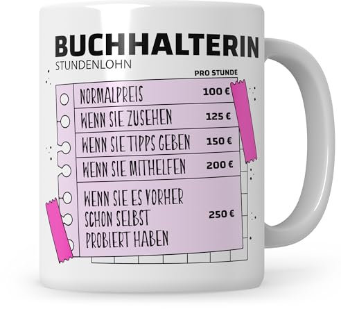 Sweetify Tasse Buchhalterin Rechnungswesen lustig Witz Bilanz Buchhaltung Geschenk