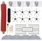 25 PCS Accessories Kit for Roborock S7 Max Ultra/ S7 MaxV Ultra Robot Vacuum Cleaner, Replacement Parts Main Brush, Side Brush, Washable Filter, Mop Cloths, Vacuum Bags, Cleaning Brushes