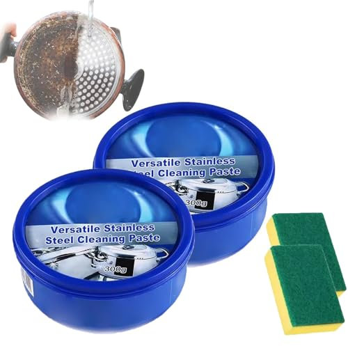 3 In 1 Stainless Steel Clean Wax,Magical Stainless Steel Cleaning Paste,Stainless Steel Cleaner and Polish,Metal Polish Paste for Kitchen Cookware