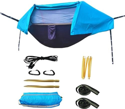 Hamac Exterieur Hamac Portatif De Tente De Hamac De Camping De 270x140 Cm avec Le Voyage Léger Extérieur De Moustiquaire Hamac Bivouac