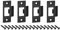 sourcing map 4Pcs Door Strike Plate, 70mm x 40.3mm Stainless Steel Latch Deadbolt Replacement Lock Strike Plate for Door Frame Door Jamb Reinforcement, Black