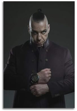Till Lindemann Poster mit klassischen Charakteren, Schauspieler, Sänger, berühmter Sportler, Poster, Zuhause, Leinwand, Gemälde, Ölgemälde, Druck, Unterschrift, Poster, Heimdekoration, 30 x 45 cm,