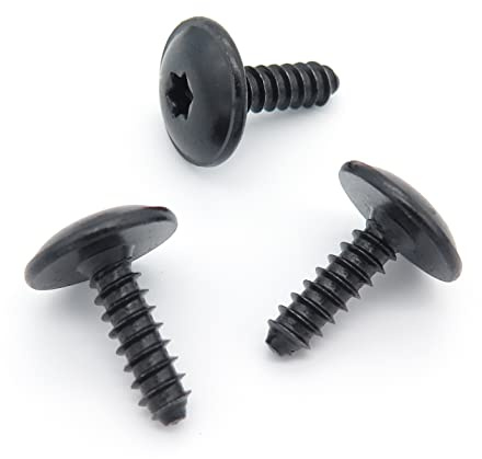 VVO Fasteners- Schwarz Metall-schrauben. Radhausschale vorne und Schutzblech. Kompatibel mit einigen Audi A3, A1, A4, TT, Q7, A6, A8, (Packung mit 10 Clips)