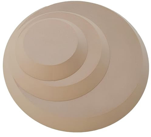 Pyuyan 3 Pezzi Stampo per Ceramica, Stampo per Piastre in Ceramica, Stampo Rotondo in Legno per Ceramica, per Il Fai-Da-Te, la Realizzazione di Piatti in Argilla Ceramica, l'Artigianato