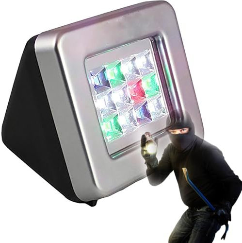 Simulatore Di TV Finta a LED, Dispositivo Deterrente Antifurto, Luce Di Sicurezza Notturna, 4 Modalità Con Funzione Timer, Simulazione Di Luce LED Ultra Luminosa, Sensore Crepuscolare Integrato