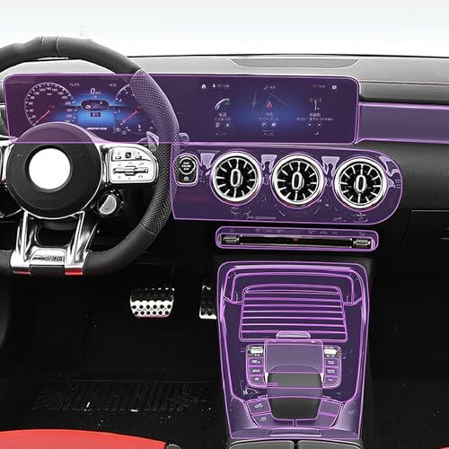 GJFF Auto Interni Trasparente Pellicola Protettiva, per Mercedes Benz G-Klasse W463 2019-2023 TPU PPF Pellicola Protettiva autoadesiva,Style B for LHD