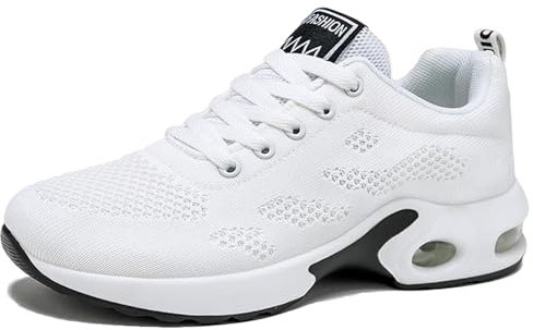 Qosigote Ergonomische Schmerzlinderungs-Schuhe, Komfort Schuhe Damen (weiß,40)