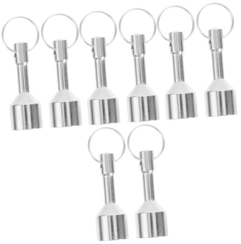 BESPORTBLE 4 Set Portachiavi Portachiavi Con Magnete Catena Tester D'oro E D'argento Tester Per Tester D'oro Per Gioielli Magnete Portachiavi Ferro Da Stiro Silver 2 Pezzi*4