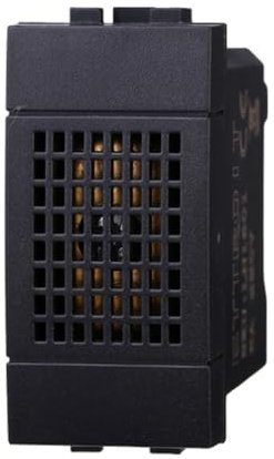 1 MODULO SUONERIA, NERO, COMPATIBILE CON BTICINO LIVING, PER CAMPANELLO, AVVISATORE ACUSTICO, MODULI E FRUTTI 100% COMPATIBILI, MATERIALI DI ALTA QUALITA'
