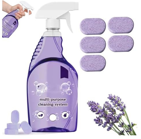 Drclean - Limpiador de horno en aerosol, limpiador en aerosol para hornos, limpiadores multiusos para el hogar, cocina, baño, limpiadores multisuperficies con tabletas de limpieza concentradas (1