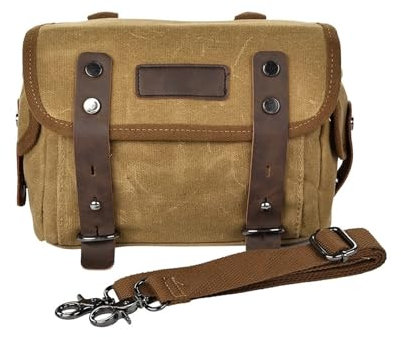 Motorradtasche Gepäcktaschen Universal Für Indian Scout 2016 2017 2018 2019 Motorrad-Satteltaschen Mit Großer Kapazität Satteltaschen Aus PU-Leder Motorrad Hecktasche(Khaki Set A)