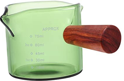 COLLBATH Milchbecher Aus Glas Mit Skala Für Milch Kaffee Sahne Praktisch Für Haushalt Restaurant Und Buffet