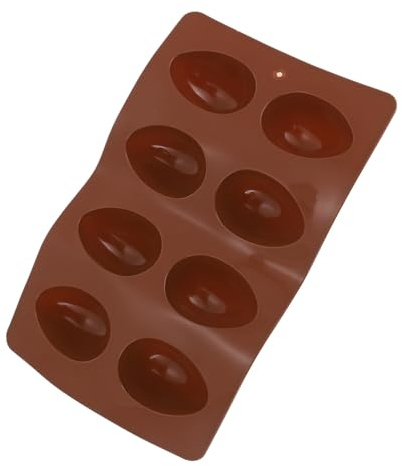 TOPPERFUN Cavity Easter Egg Silicone Baking Mould Non Stick Flexible Cake and Chocolate Candy Mold for Oven Microwave DIY Cupcake Jelly and Ice Cube Tray Food Grade Easy Clean Festive Baking