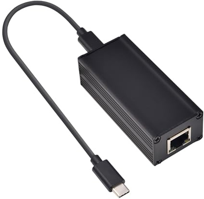 MALSSE Convertisseurs Ethernet RJ45 de type C vers Gigabit 1000 Mbps pour réseau rapide de type C vers Gigabit PoE convertisseurs