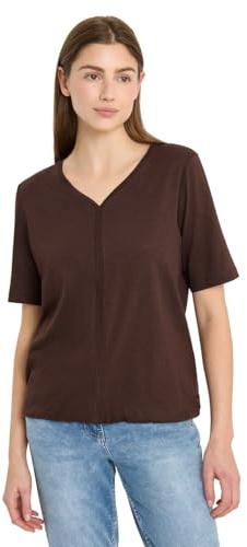 Cecil Kurzarm T-Shirt im Tunika-Look Macchiato Brown L