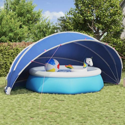 Mangloder Dome de piscine 546 x 516 x 250 cm en polyester 185T avec revêtement PU pliable pour piscine de jardin, piscine hors sol, piscine hors sol, résistant aux intempéries, avec sac de transport